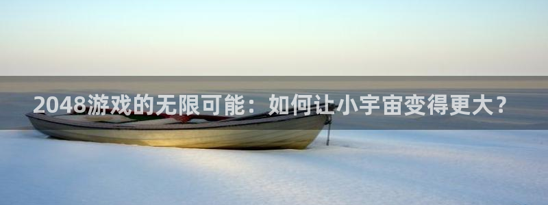 杏悦平台注册流程：2048游戏的无限可能：如何让小宇宙变得更